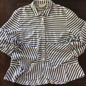 Artelier Nicole Miller Boho Peplum Top L